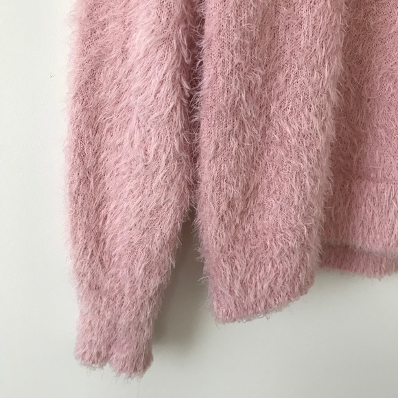 H&M Pink Fuzzy Crew Neck Sweater - Picture 13 of 16